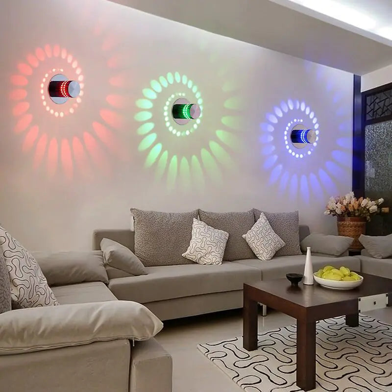 Contemporary LED Rainbow Wall Light