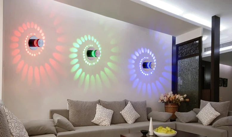 Contemporary LED Rainbow Wall Light